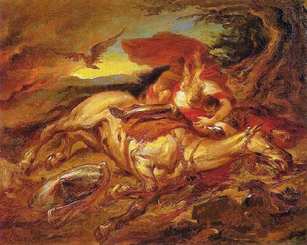 Pedro Americo Dead horse France oil painting art